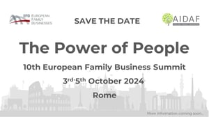 SAVE THE DATE | 10th European Family Business Summit